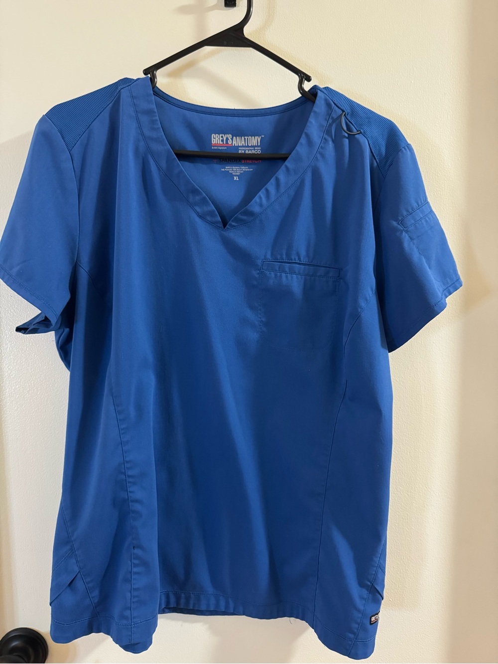 Grey's Anatomy V-neck scrub top Royal Blue